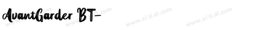 AvantGarder BT字体转换